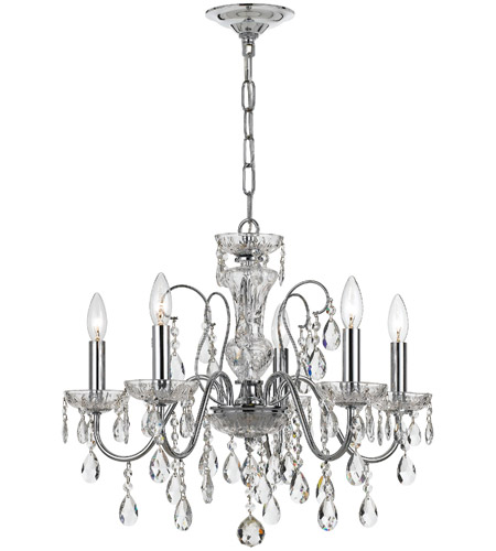 Crystorama 3025-CH-CL-MWP Butler 5 Light 23 inch Polished Chrome Chandelier Ceiling Light in Chrome (CH), Clear Hand Cut 3025-CH-CL-MWP_1_.jpg