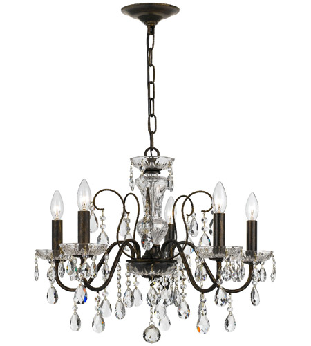 Crystorama 3025-EB-CL-MWP Butler 5 Light 23 inch English Bronze Chandelier Ceiling Light in English Bronze (EB), Clear Hand Cut 3025-EB-CL-MWP_1_.jpg