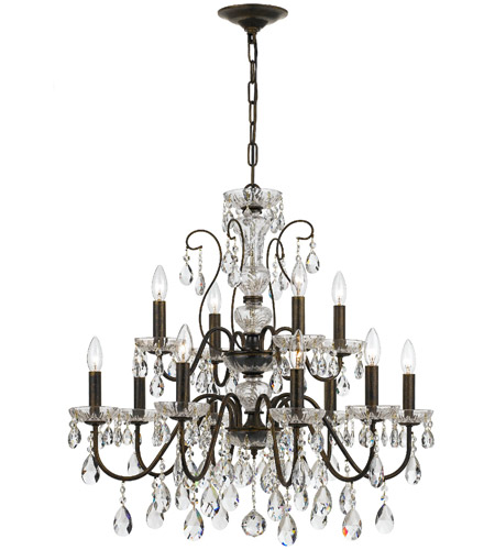 Crystorama 3029-EB-CL-MWP Butler 12 Light 29 inch English Bronze Chandelier Ceiling Light in English Bronze (EB), Clear Hand Cut 3029-EB-CL-MWP_1_.jpg