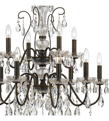 Crystorama 3029-EB-CL-MWP Butler 12 Light 29 inch English Bronze Chandelier Ceiling Light in English Bronze (EB), Clear Hand Cut 3029-EB-CL-MWP_2_.jpg