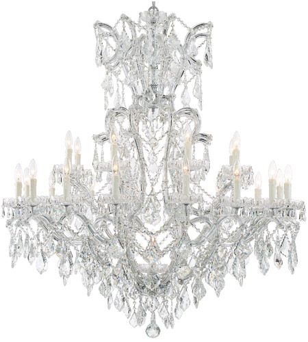 Crystorama 4424-CH-CL-SAQ Maria Theresa 25 Light 46 inch Polished Chrome Chandelier Ceiling Light in Swarovski Spectra (SAQ), Polished Chrome (CH) 4424-CH-CL-SAQ_1_.jpg