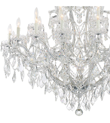 Crystorama 4424-CH-CL-SAQ Maria Theresa 25 Light 46 inch Polished Chrome Chandelier Ceiling Light in Swarovski Spectra (SAQ), Polished Chrome (CH) 4424-CH-CL-SAQ_2_.jpg