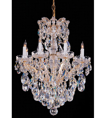 Crystorama Maria Theresa 8 Light Chandelier in Gold 4428-GD-CL-S