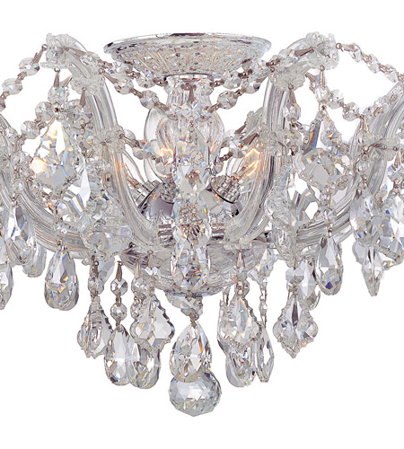 Crystorama 4437-CH-CL-MWP Maria Theresa 5 Light 19 inch Polished Chrome Semi Flush Ceiling Light in Polished Chrome (CH), Clear Hand Cut 4437-CH-CL-MWP_2_.jpg