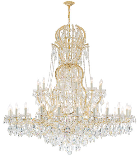Crystorama 4460-GD-CL-S Maria Theresa 37 Light 64 inch Gold Chandelier Ceiling Light in Gold (GD), Clear Swarovski Strass 4460-GD-CL-S_1_.jpg