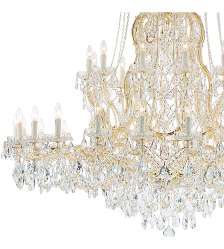 Crystorama 4460-GD-CL-S Maria Theresa 37 Light 64 inch Gold Chandelier Ceiling Light in Gold (GD), Clear Swarovski Strass 4460-GD-CL-S_2_.jpg