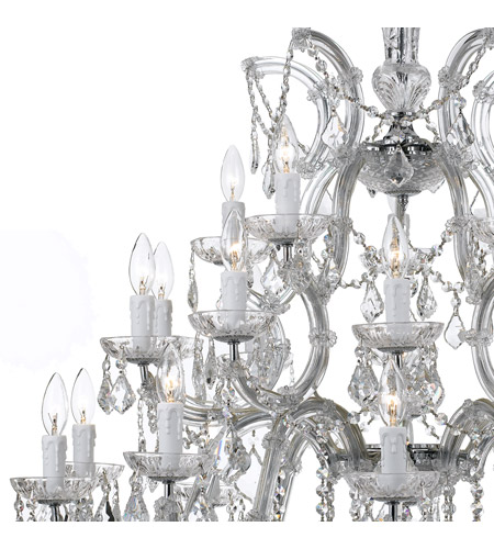 Crystorama 4470-CH-CL-MWP Maria Theresa 26 Light 38 inch Polished Chrome Chandelier Ceiling Light in Polished Chrome (CH), Clear Hand Cut 4470-CH-CL-MWP_2_.jpg