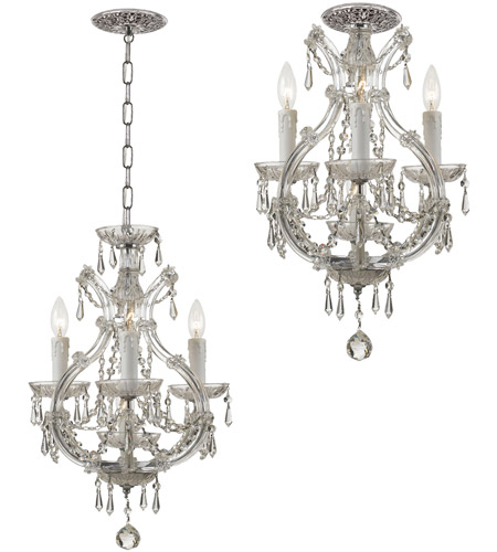 Crystorama 4473-CH-CL-S Maria Theresa 4 Light 12 inch Polished Chrome Mini Chandelier Ceiling Light in Polished Chrome (CH), 3, Clear Swarovski Strass 4473-CH-CL-S_1_.jpg