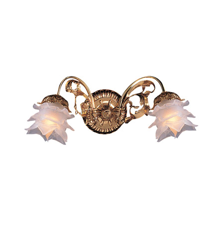 Crystorama Cecile 2 Light Wall Sconce in Olde Brass 462-OB-L