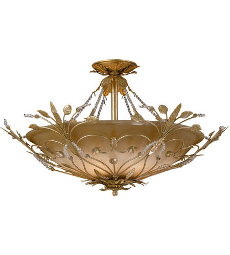 Primrose 6 Light Semi Flush Mounts in Gold Leaf 4707 GL