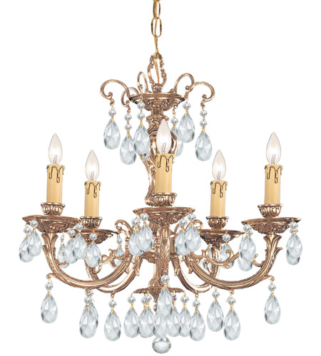 Etta 5 Light Mini Chandeliers in Olde Brass 495 OB CL MWP