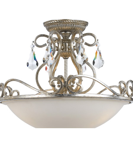 Crystorama 5010-OS-CL-MWP Ashton 3 Light 17 inch Olde Silver Flush Mount Ceiling Light in Hand Cut, Olde Silver (OS) 5010-OS-CL-MWP_2_.jpg