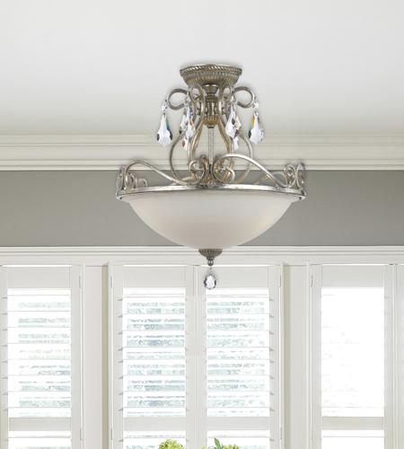 Crystorama 5010-OS-CL-MWP Ashton 3 Light 17 inch Olde Silver Flush Mount Ceiling Light in Hand Cut, Olde Silver (OS) 5010-os-cl-mwp_4_.jpg