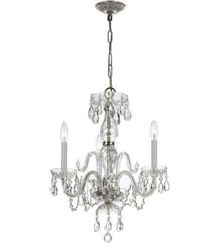 Traditional Crystal 3 Light Mini Chandeliers in Polished Chrome 5044 CH CL MWP