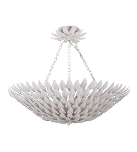 Crystorama 517-MT_CEILING Broche 6 Light 25 inch Matte White Flush Mount Ceiling Light in Matte White (MT), 26.5-in Width photo