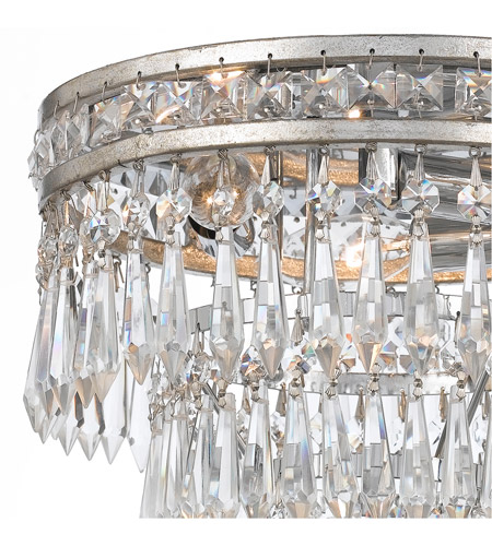 Crystorama 5260-OS-CL-MWP Mercer 3 Light 12 inch Olde Silver Flush Mount Ceiling Light in Olde Silver (OS) 5260-OS-CL-MWP_1_.jpg