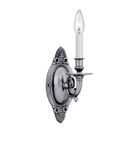 Crystorama Arlington 1 Light Wall Sconce in Pewter 621-PW