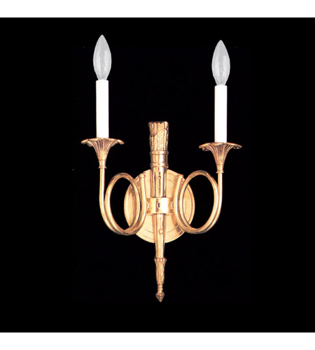 Crystorama Lighting Hot Deal 2 Light Sconce in Polished Brass 654-PB