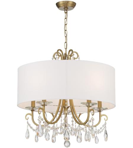 Othello 5 Light 24 inch Vibrant Gold Chandelier Ceiling Light in Clear Hand  Cut, Vibrant Gold (VG)