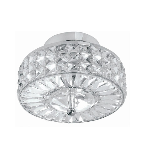 Crystorama 809-CH-CL-MWP Chelsea 3 Light 10 inch Polished Chrome Semi Flush Mount Ceiling Light