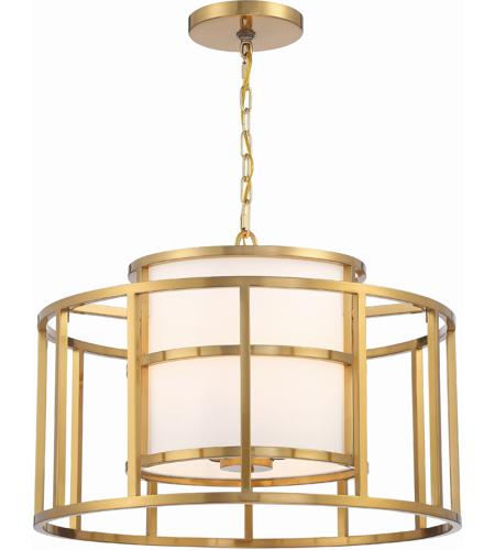 Crystorama 9595-LG Hulton 5 Light 25 inch Luxe Gold Chandelier Ceiling Light