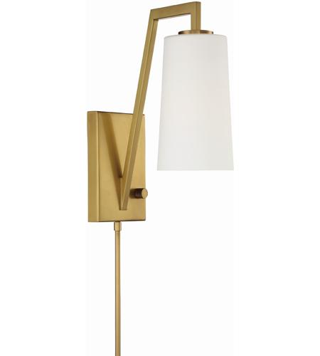 Crystorama AVO-B4201-AG Avon 1 Light 5 inch Aged Brass Wall Sconce Wall Light in Aged Brass (AG) photo
