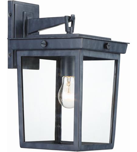 Crystorama BEL-A8062-GE Belmont 1 Light 14 inch Graphite Outdoor Wall Mount