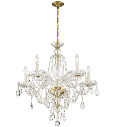 Crystorama CAN-A1306-PB-CL-MWP Candace 5 Light 25 inch Polished Brass Chandelier Ceiling Light in Polished Brass (PB), Clear Hand Cut CAN-A1306-PB-CL-MWP_1_.jpg