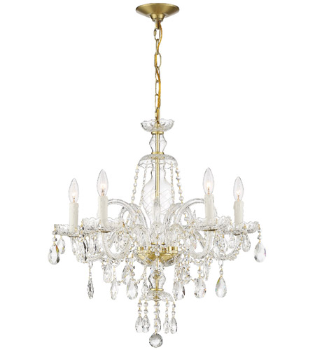 Crystorama CAN-A1306-PB-CL-MWP Candace 5 Light 25 inch Polished Brass Chandelier Ceiling Light in Polished Brass (PB), Clear Hand Cut CAN-A1306-PB-CL-MWP_5_.jpg