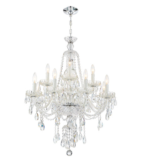 Crystorama CAN-A1312-CH-CL-S Candace 12 Light 28 inch Polished Chrome Chandelier Ceiling Light in Polished Chrome (CH), Clear Swarovski Strass CAN-A1312-CH-CL-S_1_.jpg