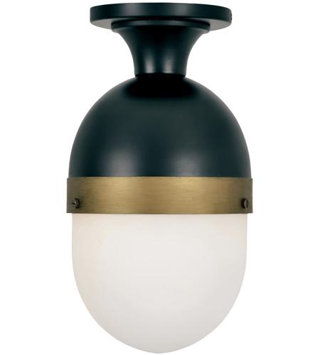Crystorama CAP-8500-MK-TG Capsule 1 Light 8 inch Matte Black/Textured Gold Outdoor Ceiling Mount, Brian Patrick Flynn photo
