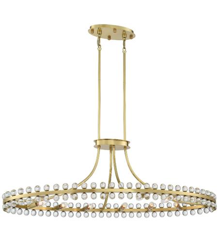 Crystorama CLO-8897-AG Clover 12 Light 45 inch Aged Brass Chandelier Ceiling Light in Aged Brass (AG)