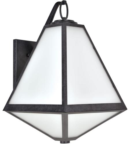 Crystorama GLA-9702-OP-BC Glacier 3 Light 21 inch Black Charcoal Outdoor Wall Mount in Opal Frosted