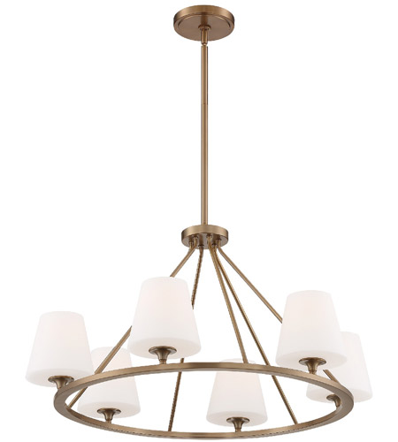 Crystorama KEE-A3006-VG Keenan 6 Light 31 inch Vibrant Gold Chandelier Ceiling Light in Vibrant Gold (VG) KEE-A3006-VG_5_.jpg