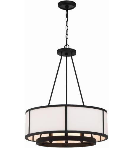 Crystorama BRY-8006-BF Bryant 6 Light 24 inch Black Forged Chandelier Ceiling Light photo