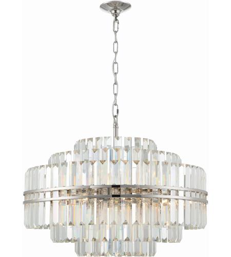 Crystorama HAY-1407-PN Hayes 16 Light 28 inch Polished Nickel Chandelier Ceiling Light