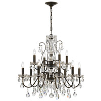 Crystorama 3029-EB-CL-MWP Butler 12 Light 29 inch English Bronze Chandelier Ceiling Light in English Bronze (EB), Clear Hand Cut 3029-EB-CL-MWP_1_.jpg thumb