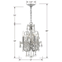 Crystorama 3224-CH-CL-I Imperial 4 Light 12 inch Polished Chrome Mini Chandelier Ceiling Light in Clear Italian 3224-CH-CL-I_1_.jpg thumb