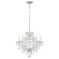 Crystorama 4405-CH-CL-I Maria Theresa 6 Light 20 inch Polished Chrome Mini Chandelier Ceiling Light in Polished Chrome (CH), Clear Italian 4405-CH-CL-I_5_.jpg thumb