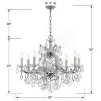 Crystorama 4408-CH-CL-S Maria Theresa 9 Light 26 inch Polished Chrome Chandelier Ceiling Light in Polished Chrome (CH), Clear Swarovski Strass 4408-CH-CL-S_1_.jpg thumb