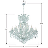 Crystorama 4424-CH-CL-SAQ Maria Theresa 25 Light 46 inch Polished Chrome Chandelier Ceiling Light in Swarovski Spectra (SAQ), Polished Chrome (CH) 4424-CH-CL-SAQ_4_.jpg thumb