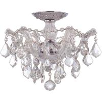 Crystorama 4430-CH-CL-MWP Maria Theresa 3 Light 14 inch Polished Chrome Semi Flush Ceiling Light in Polished Chrome (CH), Clear Hand Cut photo thumbnail