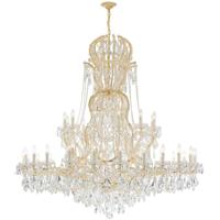 Crystorama 4460-GD-CL-SAQ Maria Theresa 37 Light 64 inch Gold Chandelier Ceiling Light in Swarovski Spectra (SAQ), Gold (GD) photo thumbnail