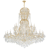 Crystorama 4460-GD-CL-S Maria Theresa 37 Light 64 inch Gold Chandelier Ceiling Light in Gold (GD), Clear Swarovski Strass 4460-GD-CL-S_5_.jpg thumb