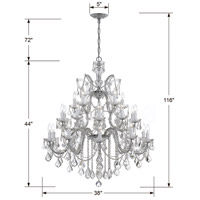 Crystorama 4470-CH-CL-MWP Maria Theresa 26 Light 38 inch Polished Chrome Chandelier Ceiling Light in Polished Chrome (CH), Clear Hand Cut 4470-CH-CL-MWP_4_.jpg thumb