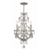Crystorama Maria Theresa 4 Light Mini Chandelier in Polished Chrome 4473-CH-SSS photo thumbnail