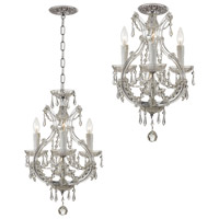 Crystorama 4473-CH-CL-MWP Maria Theresa 4 Light 12 inch Polished Chrome Mini Chandelier Ceiling Light in Polished Chrome (CH), Clear Hand Cut 4473-CH-CL-MWP_1_.jpg thumb