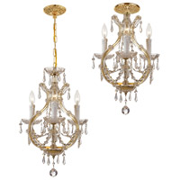 Crystorama 4473-GD-CL-MWP Maria Theresa 4 Light 12 inch Gold Mini Chandelier Ceiling Light in Gold (GD), 3, Clear Hand Cut 4473-GD-CL-MWP_1_.jpg thumb