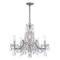 Crystorama 4476-CH-CL-S Maria Theresa 5 Light 20 inch Polished Chrome Mini Chandelier Ceiling Light in Polished Chrome (CH), Clear Swarovski Strass 4476-CH-CL-S_1_.jpg thumb