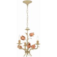Crystorama 4803-SR Southport 3 Light 14 inch Sage and Rose Mini Chandelier Ceiling Light in Sage and Rose (SR) photo thumbnail